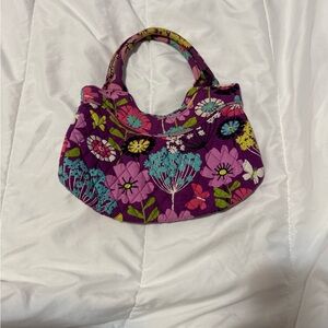 Vera Bradley Purple and Pink Floral Shoulder Bag